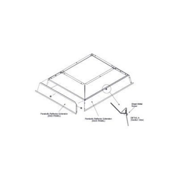 Sunstar Heating Products SunStar Parabolic Reflector Extension For 100,000 To 120,000 BTU Ceramic Heaters 43822030